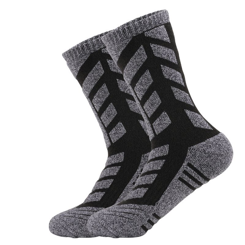 Thickened Towel Bottom Outdoor Mountaineering And Hiking Socks Sweat Absorbing Mid Length Sports Socks_voghion.com