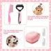 8-Piece Dog Brush Grooming Set With Nail Clippers And File Pet Cleaning Kit Flea Comb_voghion.com