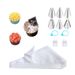 Stainless Steel Piping Nozzle Baking Tool Set Disposable Piping Bag Cake Piping Cream Squeezing Tool_voghion.com