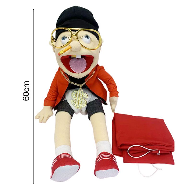 Jeffy Hand Puppet Toy With Tops Shoes Adventure Game Plushies Role-Play Toy Imaginative Pretend Play Storytelling Prop Halloween Christmas Gift_voghion.com