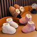 Stivali da neve invernali per bambine – Stivaletti in pelle scamosciata con fodera in peluche e suola antiscivolo in TPR (rosa/kaki/beige, taglie 22-32, leggeri e caldi)_voghion.com