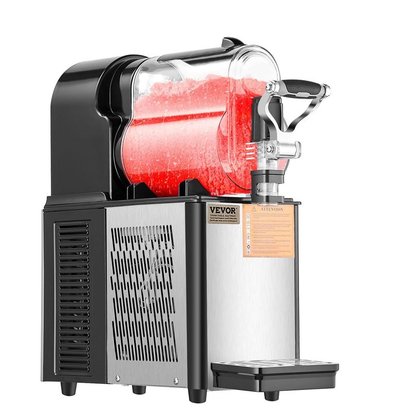 VEVOR Commercial Slushy Machine, 3L Single Bowl Slush Drink Maker, 330W Frozen Drink Machine With Temperature Preservation, Stainless Steel Home Slush Frozen Drink Machine Automatic Clean, Black_voghion.com