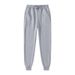 New Men's Casual Pants Fleece Lined Thickened Solid Color Plus Size Running Fitness Sweatpants_voghion.com