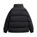 Herrenbekleidung Herren Winter Stehkragen Baumwolljacke - Verdickter warmer Puffermantel für Freizeit- und Alltagskleidung (Schwarz, Blau, Khaki, Größen M-5XL)_voghion.com