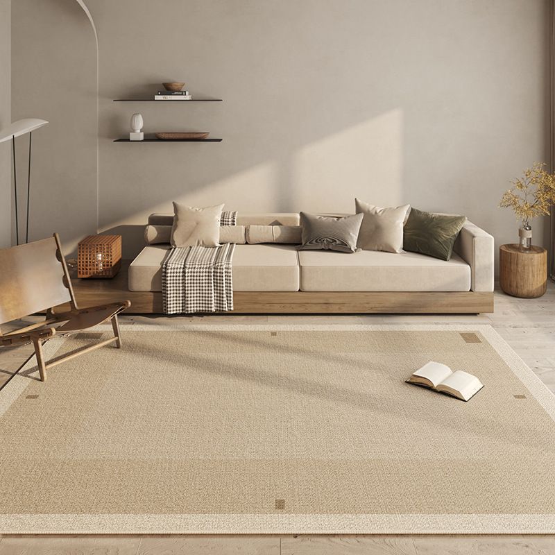 Carpet living room wabi sabi style bedroom bedside blanket Japanese log style floor mat waterproof oil resistant sofa coffee table blanket_voghion.com