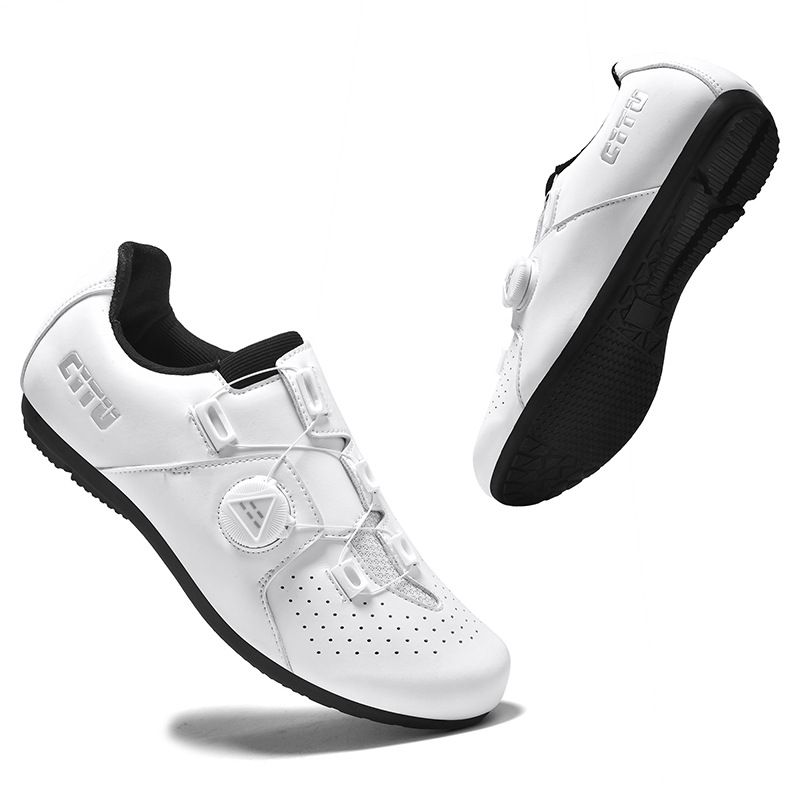 Road Lock Schuhe Atmungsaktive professionelle Rennradschuhe Lockless Fahrradschuhe_voghion.com