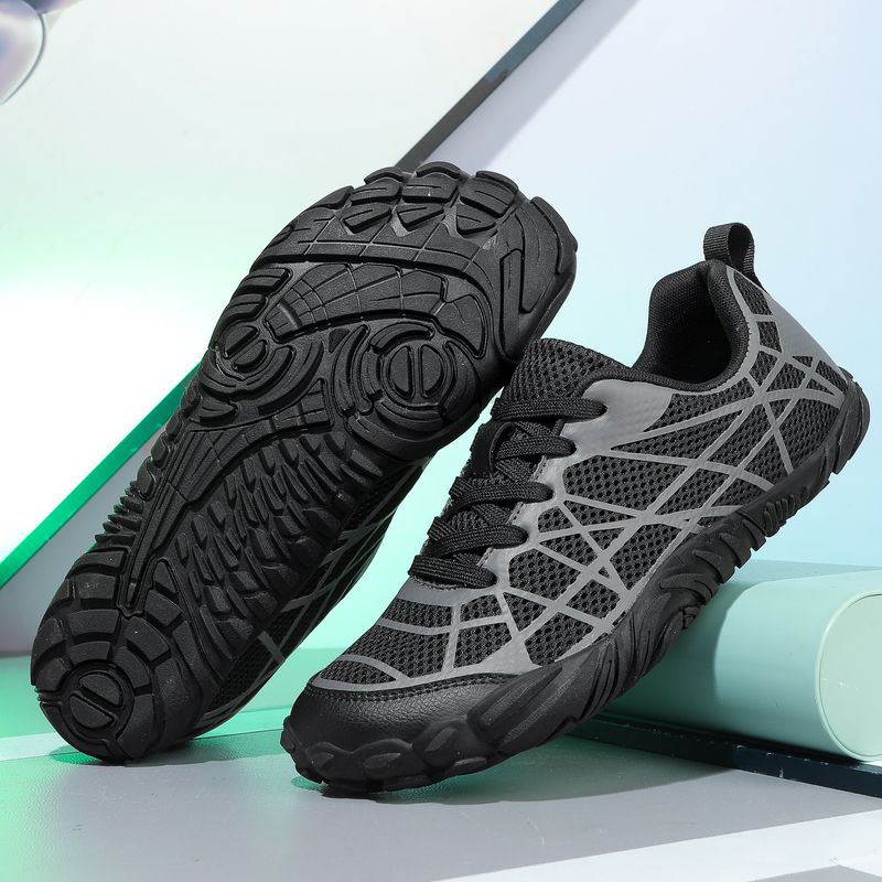 Unisex Breathable Knit Sports Shoes For Indoor/Outdoor Activities - Lightweight Low-Top Sneakers With Anti-Slip Rubber Sole, Comfort Lining_voghion.com