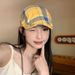 Plaid Beret Damen Sommer Süße Coole Retro Art Raw Painter Hut Dünn Atmungsaktiv Entenzunge Vorwärts Hut_voghion.com