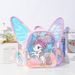 New Fashion Laser Butterfly Wings Back Decor Children's Backpack Cute Unicorn Transparent TPU Fashion Backpack_voghion.com