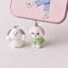 Ciondolo antipolvere con porta di ricarica di tipo C per Xiaomi Vivo Phone con cucciolo floccato in 3D_voghion.com