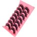 Nuevos 7 pares de pestañas postizas artificiales multicapa rizadas gruesas para agrandar las pestañas de ambos ojos todos los días_voghion.com