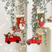 Lillian Cross-Border Decoration Bemaltes Holzschild Bär Autoanhänger Schneemann Geschenk Socken Weihnachtsbaumschmuck_voghion.com
