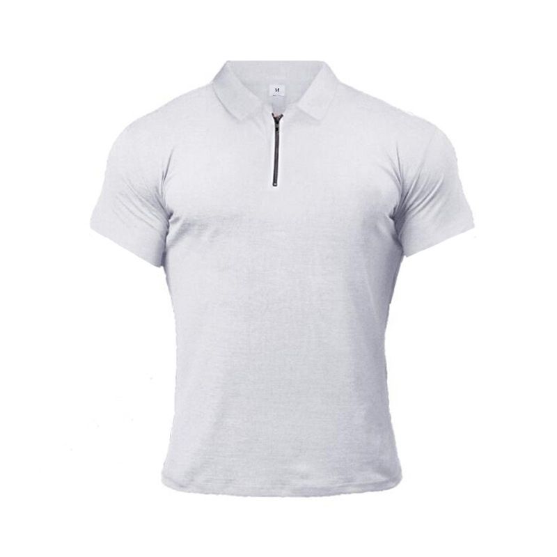 Muscle Male Brother Sport Poloshirt Poloshirts Herren Sommer Revers Kurzarm Fitness T-Shirt_voghion.com
