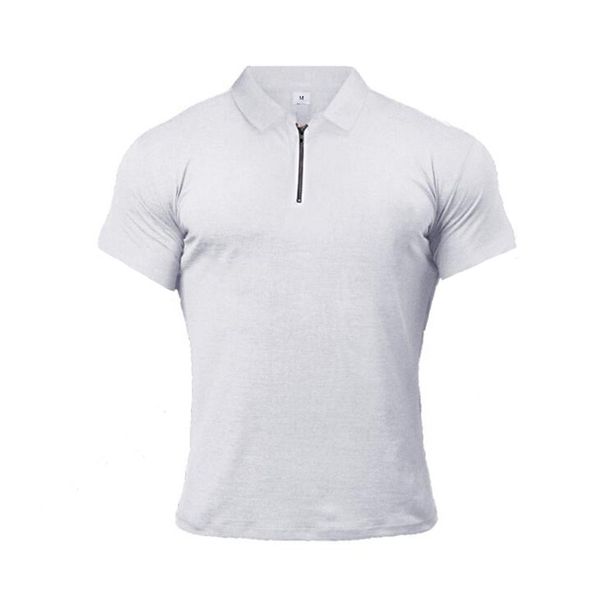 Muscle Male Brother Sport Poloshirt Poloshirts Herren Sommer Revers Kurzarm Fitness T-Shirt_voghion.com