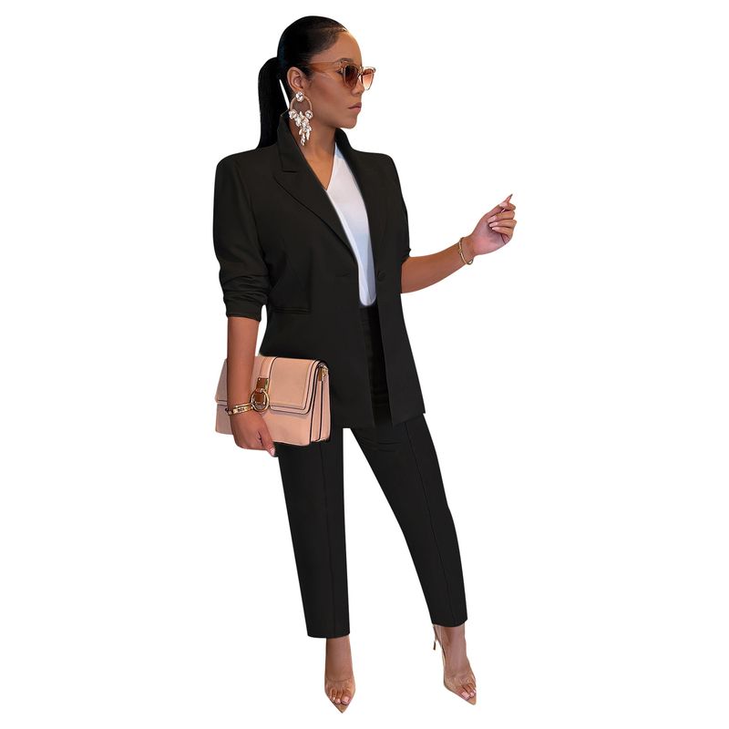 Frauen anzüge jacken und hosen zwei-stück anzüge casual anzüge büro OL_voghion.com