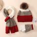 Neu Winter kinder Warme Set mit Samt Gestrickte Hut Hand für die Plattform_voghion.com