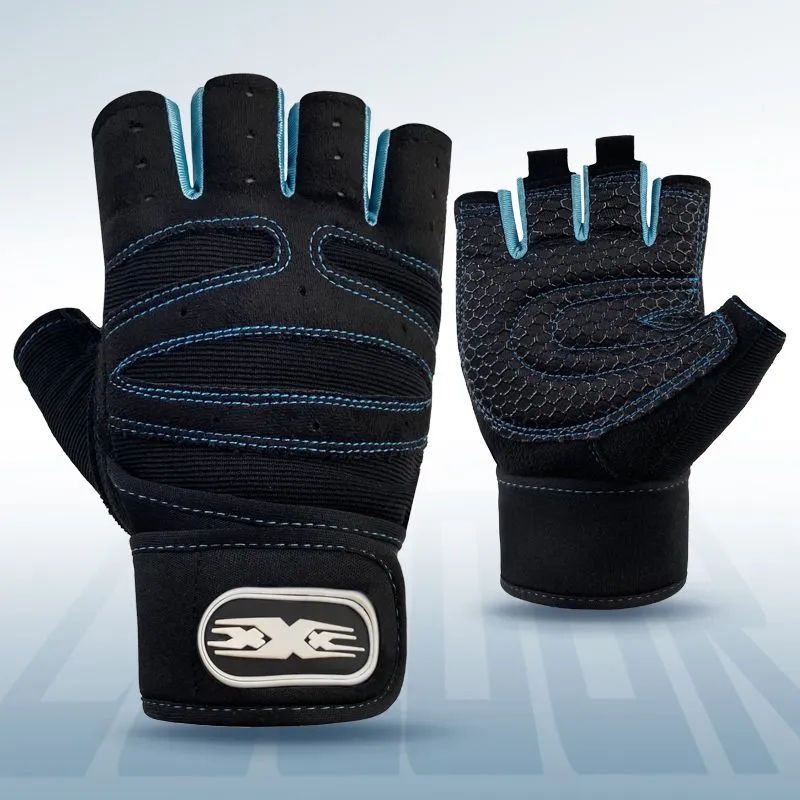 Sport Halbfingerhandschuhe Herren Horizontal Bar Fitness Gewichtheben Training Slip Yoga Handgelenkschutz Atmungsaktiv_voghion.com