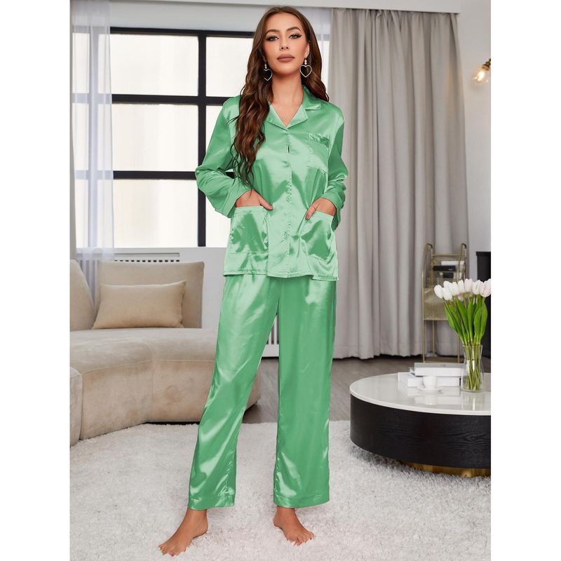 Pijama Kadın sonbahar ve kış hırka Uzun kollu ev giyimi İki parçalı takım dışarıda giyilebilir_voghion.com