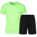 Sommer Herren Strandhose Mode Kurzarm Set T-Shirt + Strand Capris Casual Sports Zweiteiliger_voghion.com