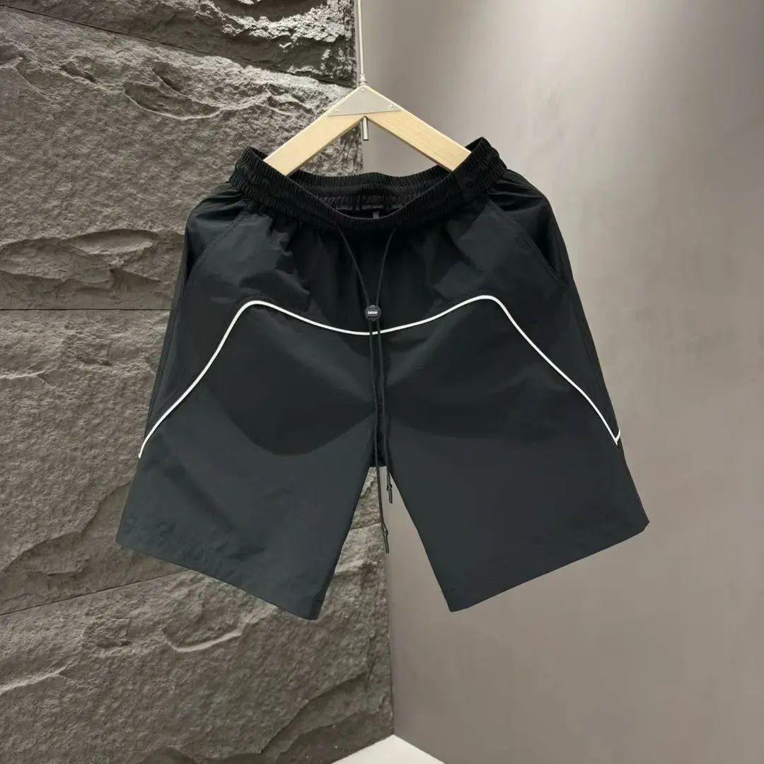 Men's Quick-Dry Casual Shorts With Contrast Stitching - Lightweight, Breathable & Stylish Summer Athletic Shorts For Gym, Running & Daily Wear_voghion.com