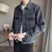 Men's Clothing Casual Denim Trendy Tops Handsome Jacket_voghion.com