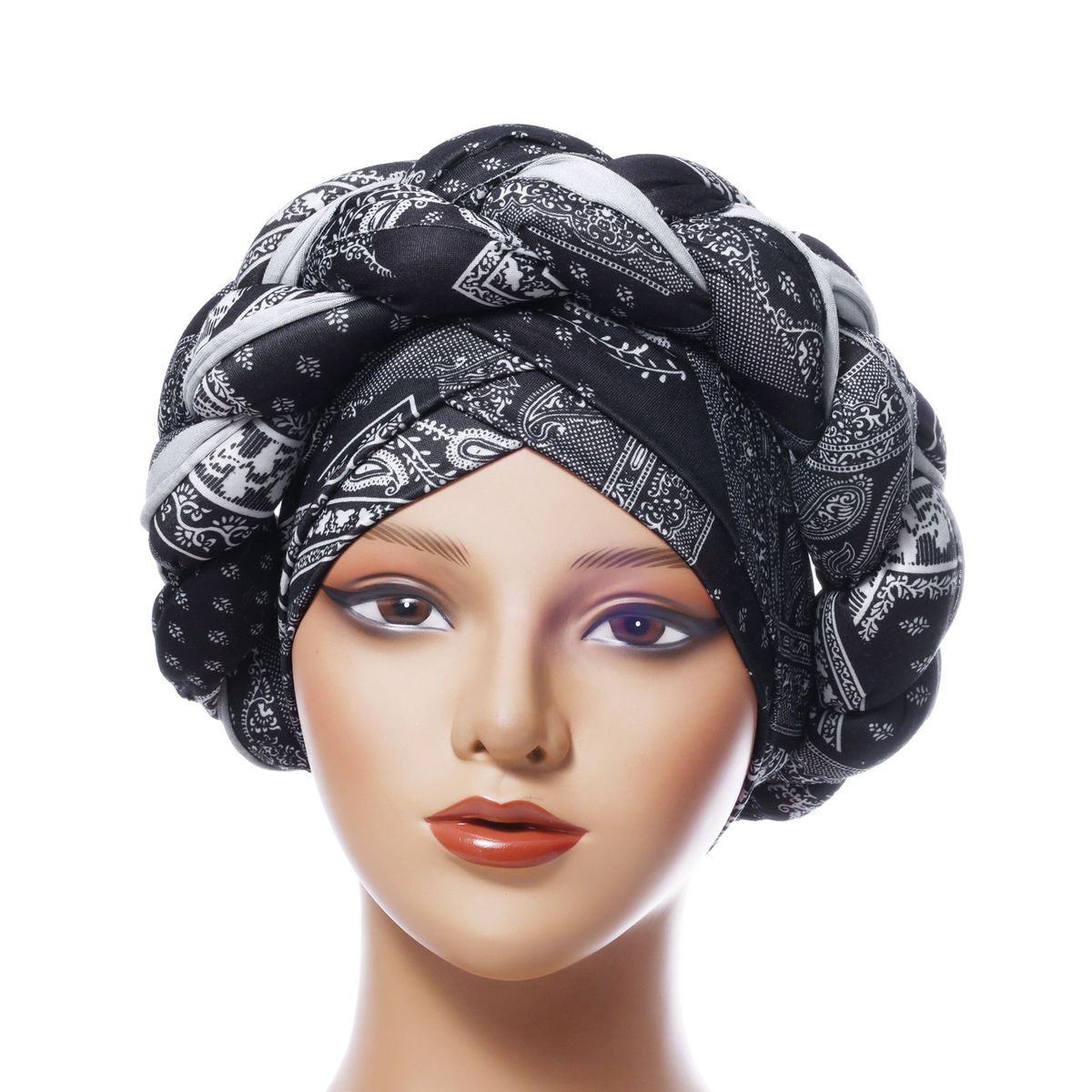 Chusta damska SAFARI CROWN - turban 3D z motywem lamparta (najlepszy hit w modzie)_voghion.com