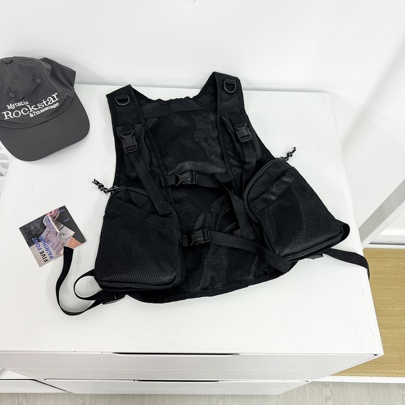Function Tactical Vest Multi-Functional Outdoor Sports Hiking Men's Lightweight Chest Bag Men_voghion.com