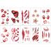 Halloween Stickers Scar Tattoo Stickers holiday colored disposable tattoos_voghion.com