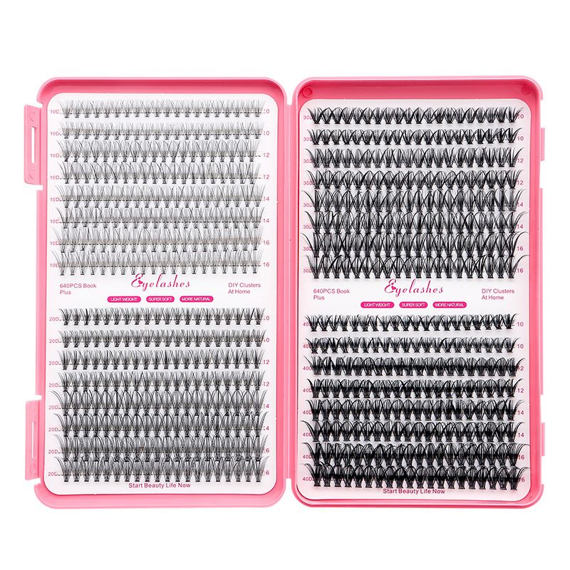 Eyelashes Set Melt 30D/40D False Eyelashes 32 Rows Of Eyelashes Book D Curve Grafted Hair Mixed Thick Segmented_voghion.com