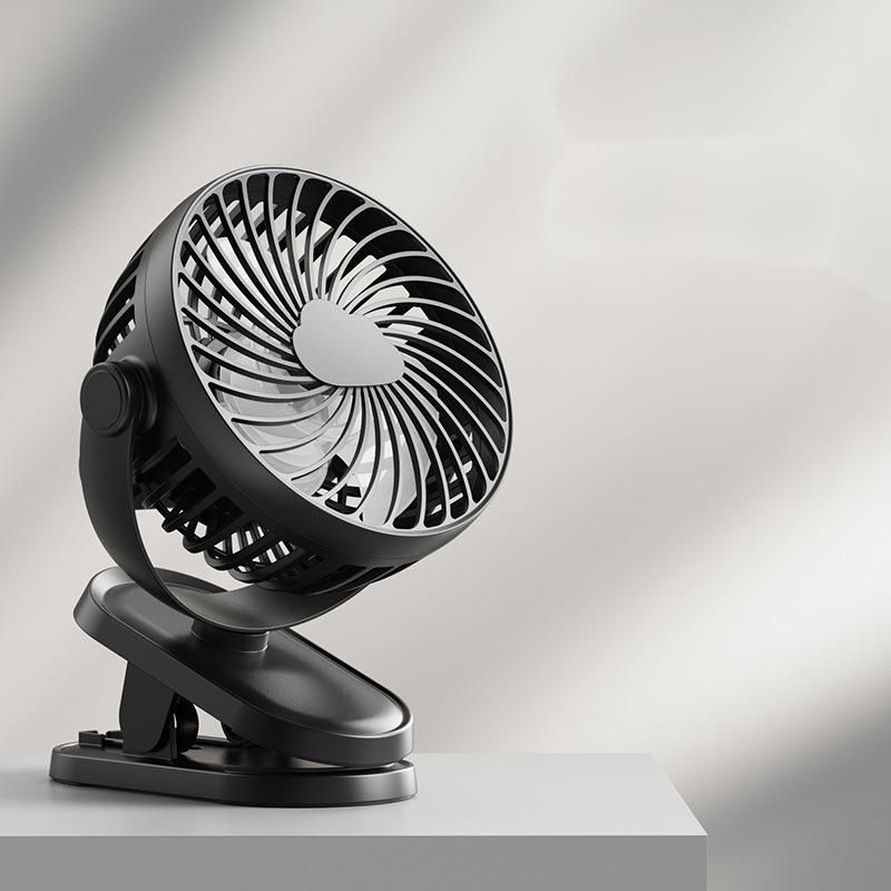 K6 USB Mini Rechargeable Car Clip Desktop Fan Large Capacity Silent Dual Long Battery Life_voghion.com