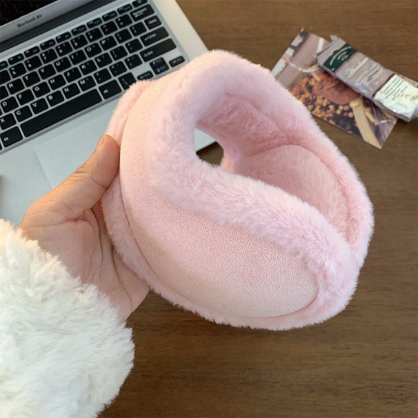 Paraorecchie unisex in pile per l'inverno: morbidi e pieghevoli scaldaorecchie per il freddo, ideali per attività all'aperto_voghion.com