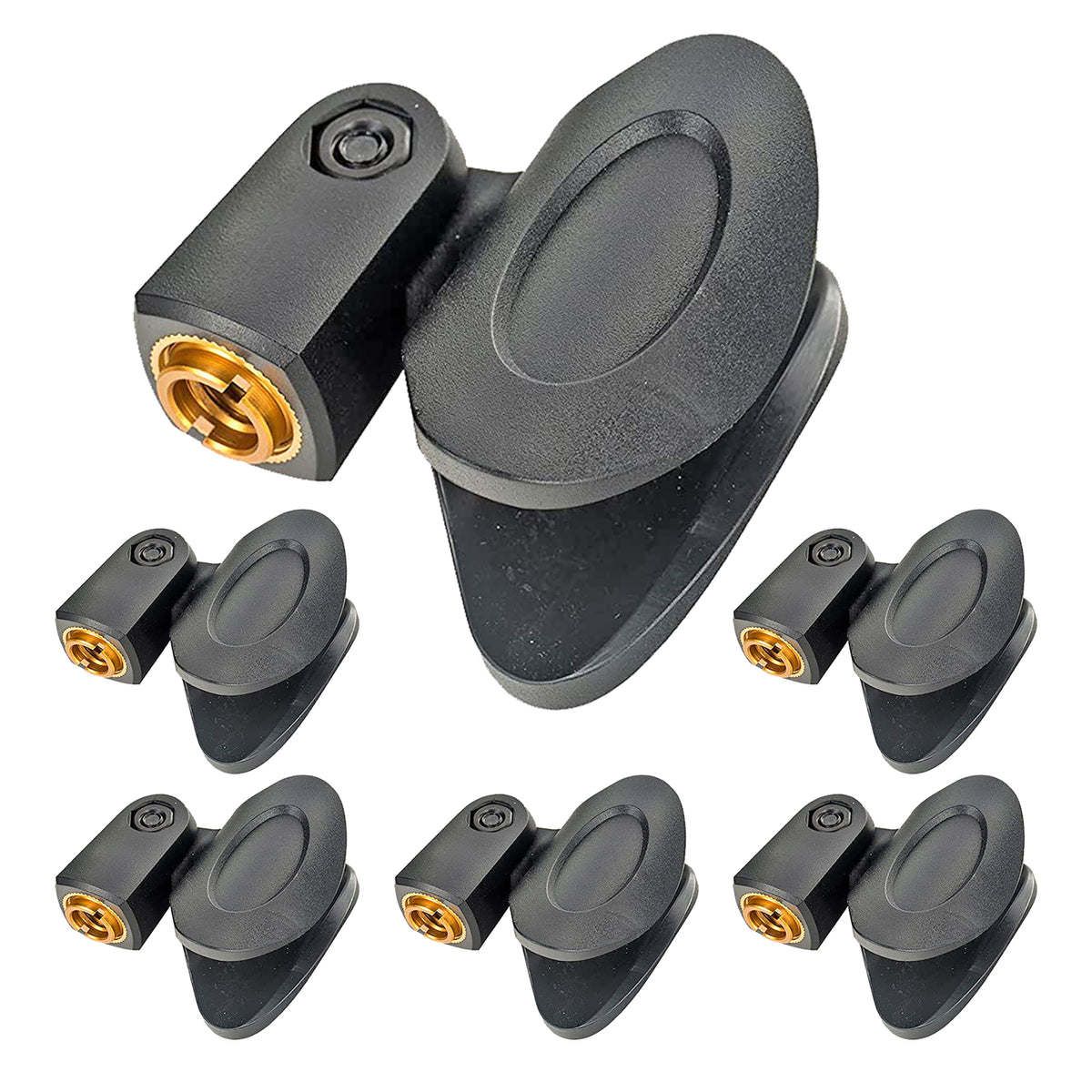 5 Core Microphone Clips for all Handheld Transmitters Universal Adjustable Mic Clips with 5/8" Male to 3/8" Female Screw Adapter Suitable for Handheld_voghion.com