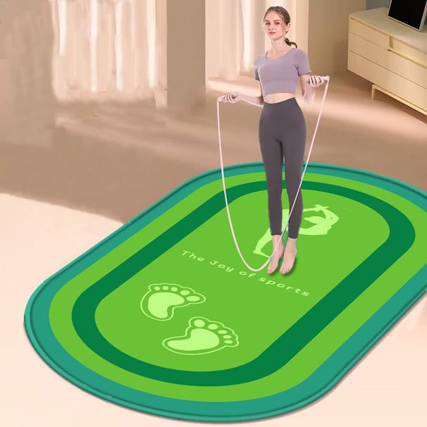 Unisex köiega hüppenööriga hüppematt, mis neelab lööke ja on helikindel, professionaalne, vaikne ja paks köiega matt, kodune siseruumides kasutatav joogamatt, vikerkaarevaip_voghion.com