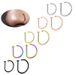 1/3/5 pezzi in acciaio inossidabile 316L finto piercing al naso per donne e uomini, anello al naso a forma di D con clip, piercing al naso_voghion.com