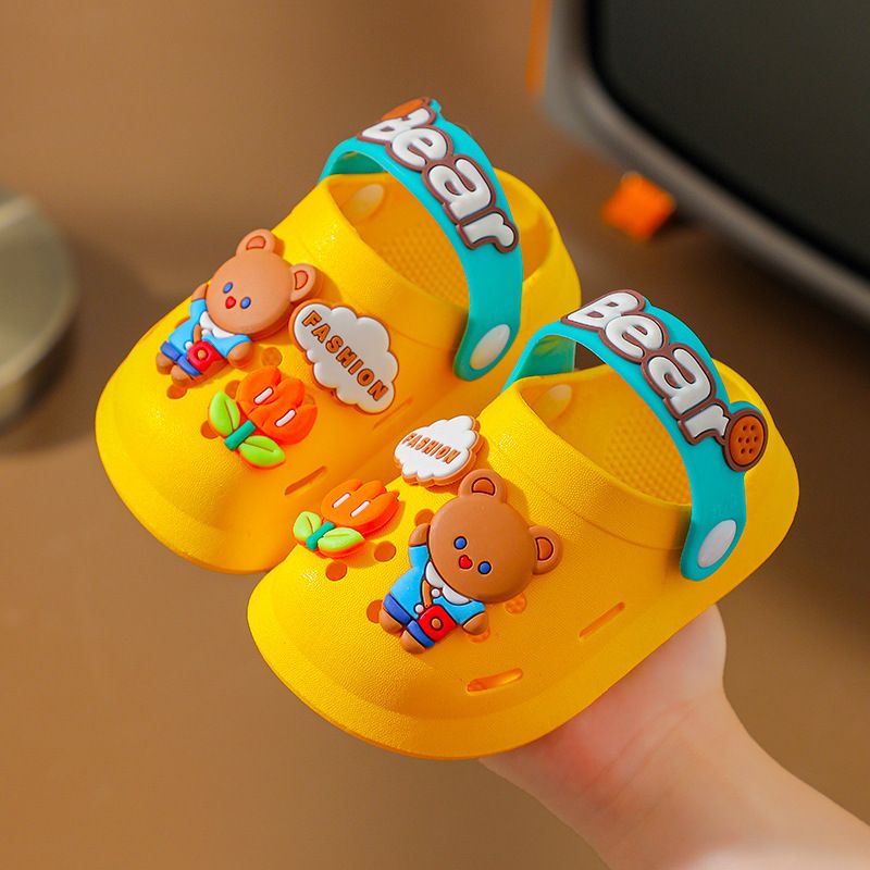 Mother & Kids Children's Toddler Cute Cartoon Non Slip Baby Hole Shoes_voghion.com