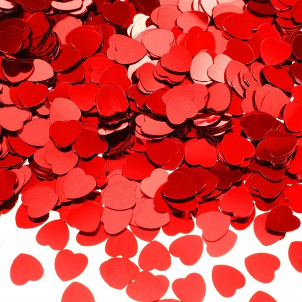 Adornos para muebles del hogar, corazón de melocotón, accesorios de bricolaje, decoración de mesa para lanzar confeti en bodas_voghion.com