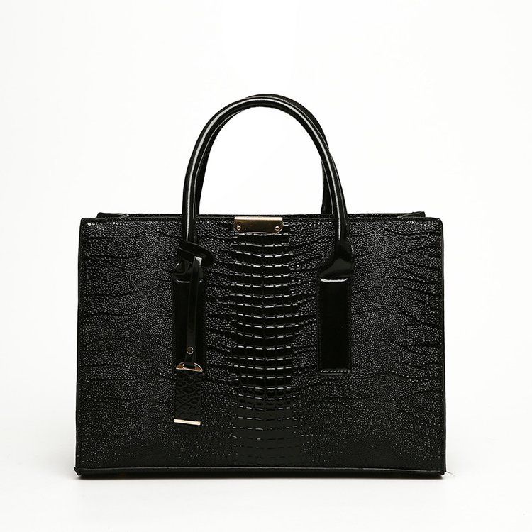 New Women's Trend Crocodile Pattern Handheld One Shoulder Crossbody Tote Bag_voghion.com