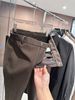 Pantaloni casual marroni Baijiahao con elastico in vita, vestibilità migliore! Il tessuto cade in modo fluido e confortevole, foderato in pile._voghion.com