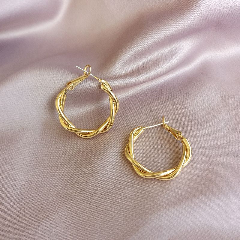 1 paio di orecchini pendenti da donna con perle di strass, stile semplice, rotondi, quadrati, a forma di cuore, in lega di placcatura_voghion.com