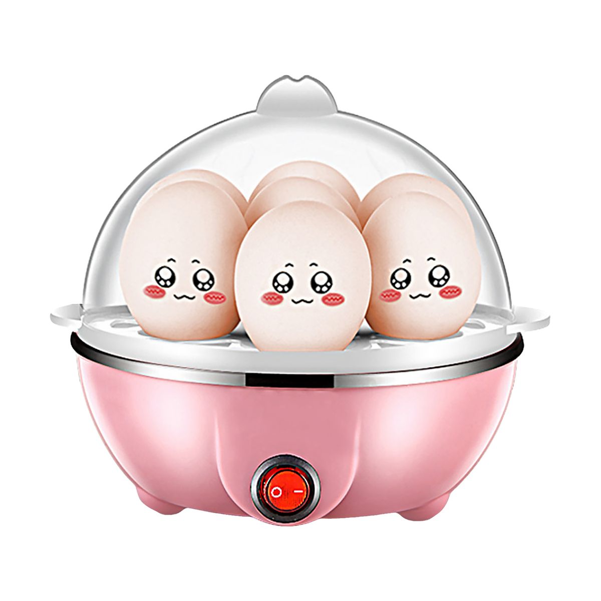Double Layer Egg Steamer 14-Capacity - Hard Boiled Cooker Automatic Shut Off BPA-Free Kitchen Appliance Energy Saving_voghion.com