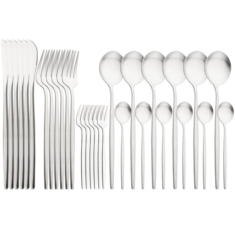 Vintage Rose Cutlery - Matte Finish Tableware Set_voghion.com