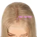 Gold Blonde Human Hair Wigs 13X6 Lace Front Brazilian Cosplay Wig_voghion.com