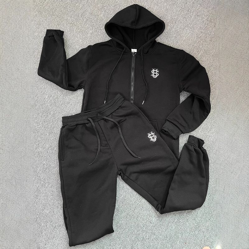 Mode Hot Perlen Buchstaben Kapuzen Sweatshirt Casual Anzug_voghion.com