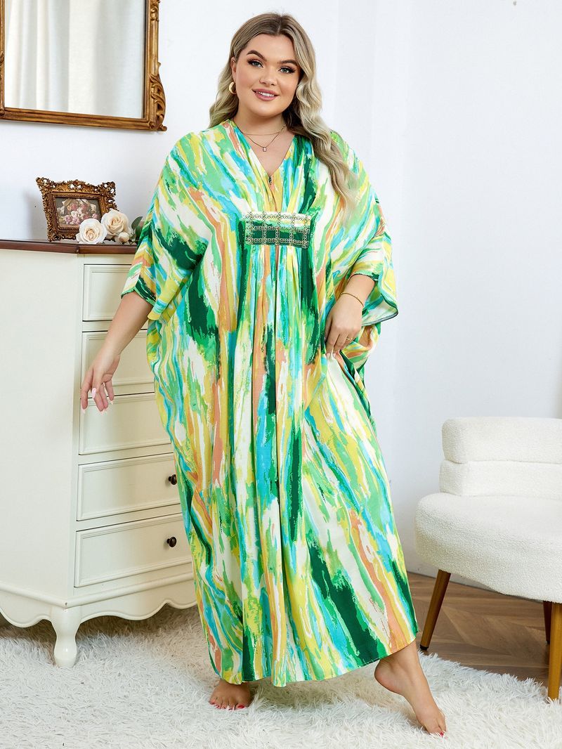 ​​Women's Cotton Beach Cover Up Dress Breezy Loose Fit Swimwear Robe Bikini Shirt Summer Holiday Outerwear​​_voghion.com
