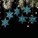 6PCS Acrylic Snowflake Christmas Ornaments Set - Elegant Pink/Blue/Clear Hanging Decor For Tree, Window, Holiday Party (3 Styles A/B/C)"_voghion.com