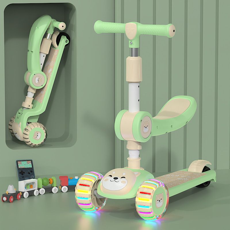 Foeign Tade In Stock Wholesale Childen's Factoy Diect Sales Boys And Gils Baby Thee-in-One Sliding Folding_voghion.com