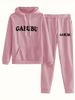 Women's Casual Hoodie & Pants Set With Letter Print - Long Sleeve Two-Piece Outfit For Work & Travel (Available In S-XXL, Multiple Colors)_voghion.com
