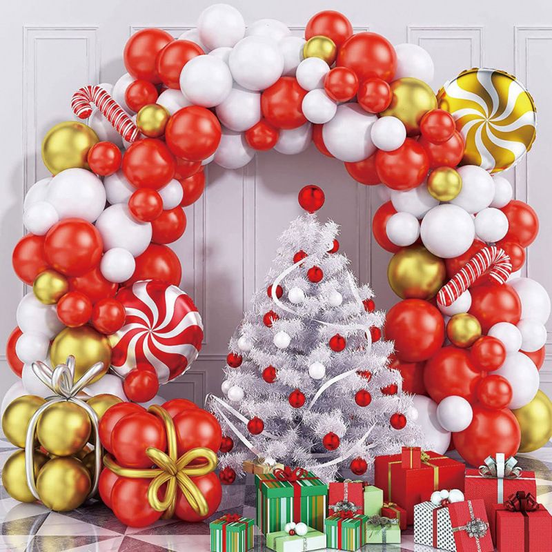 Neue Weihnachtsballons Weihnachtskranz Ballonbogen Bausatz Weihnachtsgeschenkbox Geburtstagsparty Dekoration Lieferungen_voghion.com