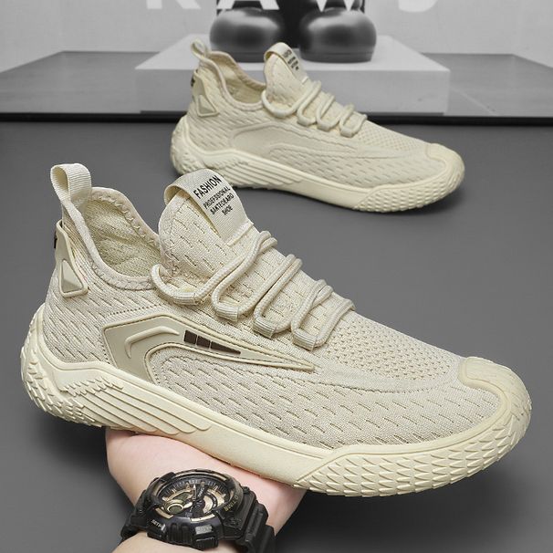 Coconut Shoes Men's Shoes Fly-woven Mesh Shoes Men's Versatile Sports Shoes Casual Dad Shoes_voghion.com