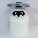 1Pc Adorable 3D Printed Raccoon Toilet Roll Paper Holder White Plastic Playful Bathroom Decor Tissue Holder With Lid Decoration_voghion.com